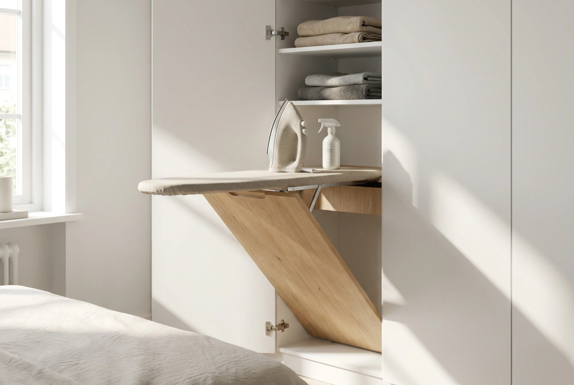 Planche à repasser pliable pour armoire : optimiser l'espace et l'ergonomie