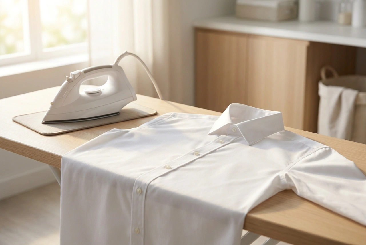Comment repasser une chemise pour un col et une patte de boutonnage impeccables