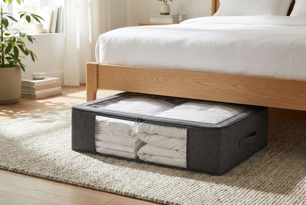 Rangement sous le lit : optimiser la protection des textiles contre la poussière