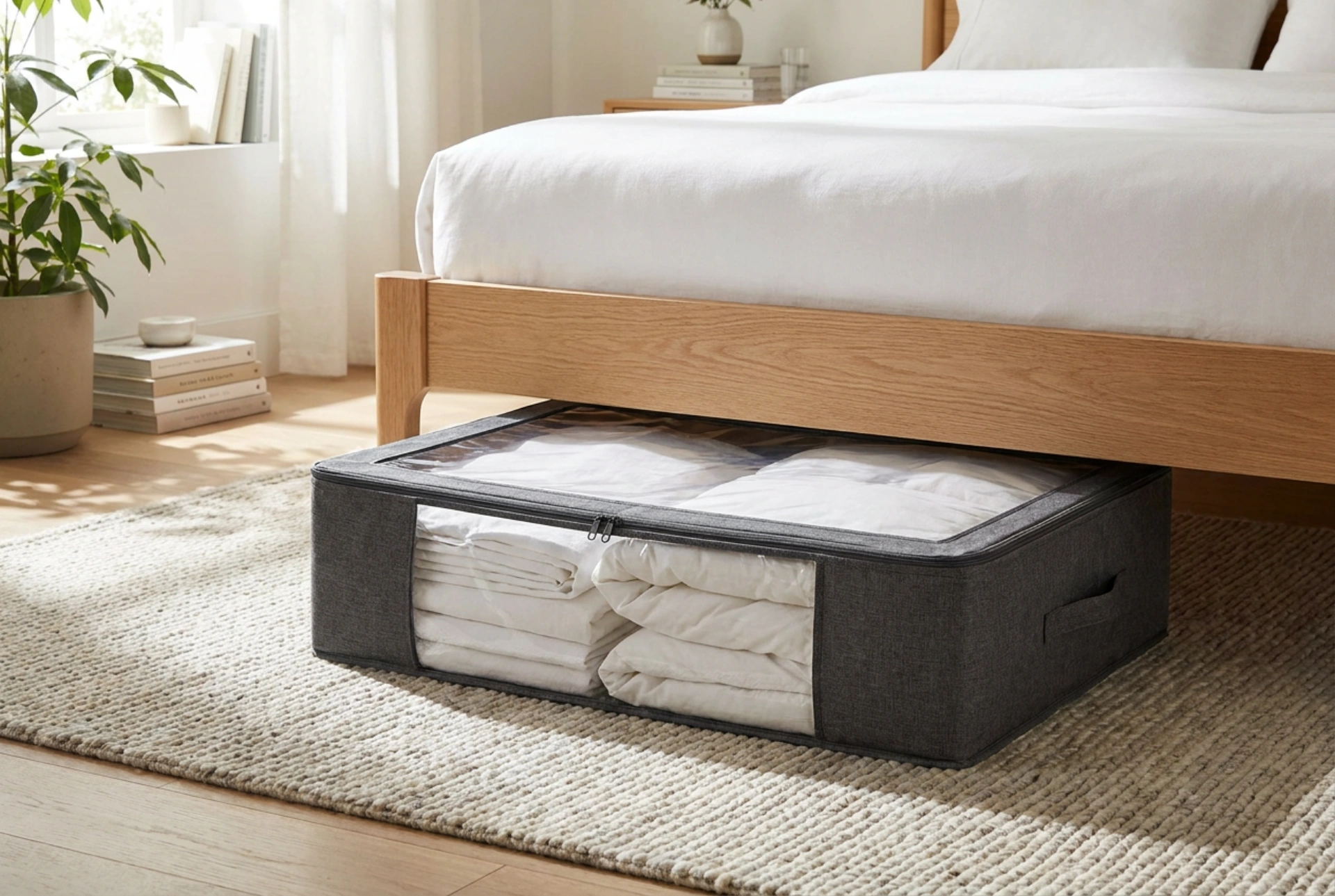 Rangement sous le lit : optimiser la protection des textiles contre la poussière