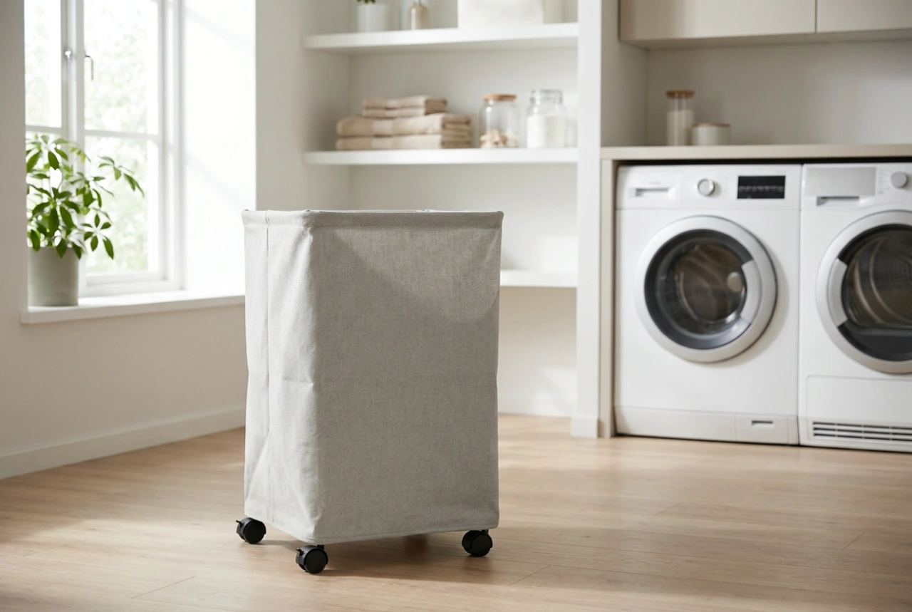 Le panier à linge sur roulettes : optimiser le transport des textiles au quotidien