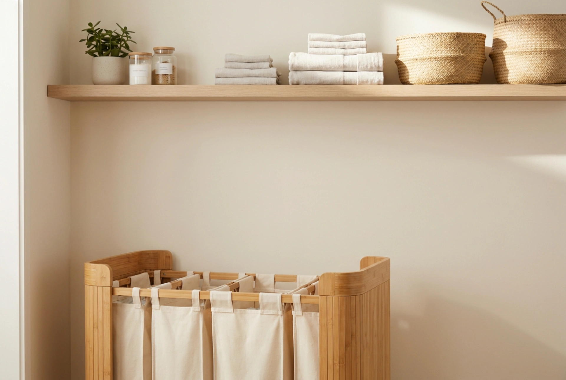 Le panier à linge compartimenté pour simplifier le tri des couleurs et des textiles