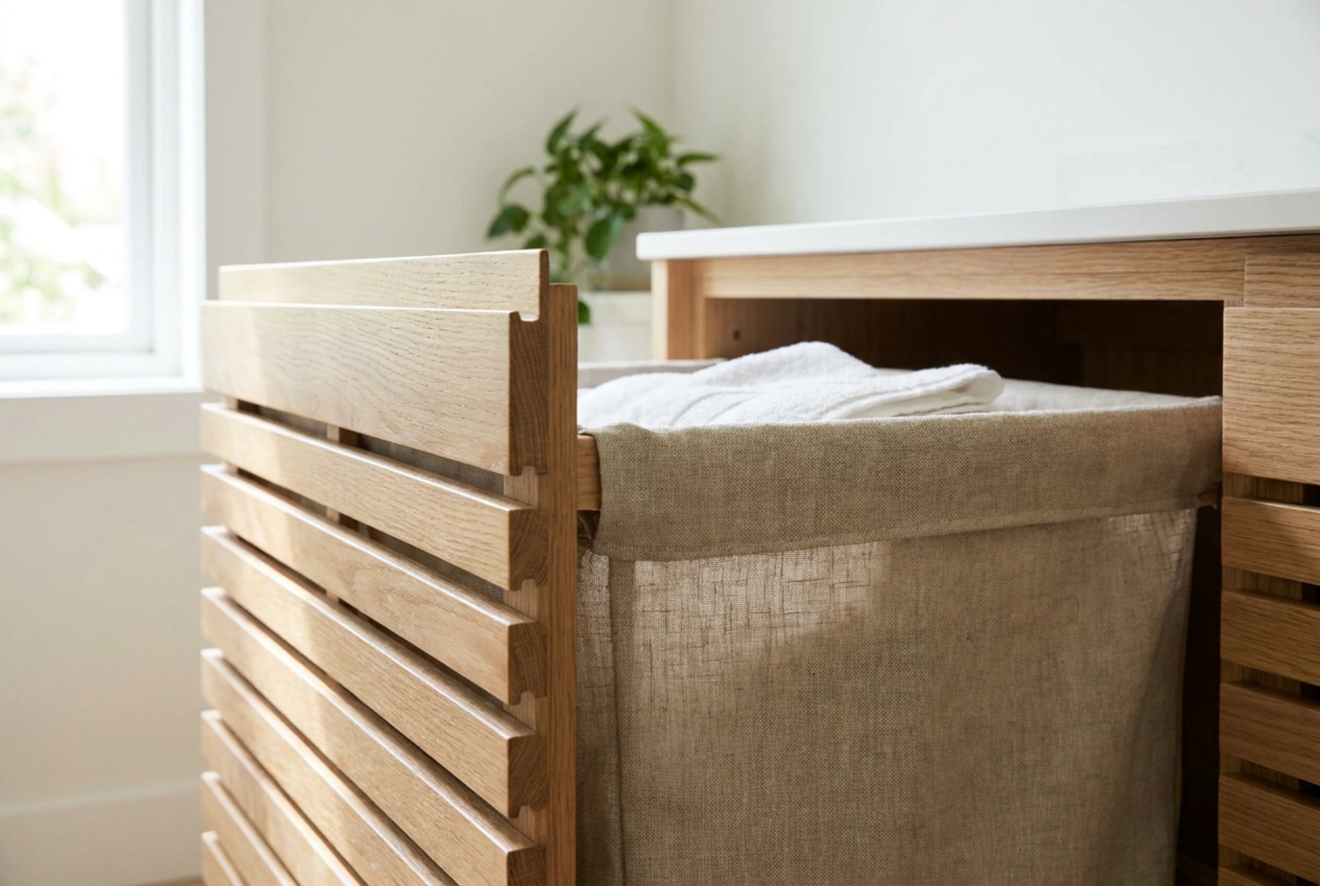 Panier à linge encastré : comment garantir une ventilation optimale