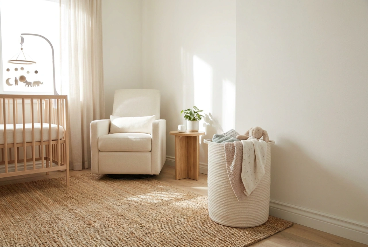Le panier à linge dans la chambre d'enfant : un outil pour enseigner le rangement