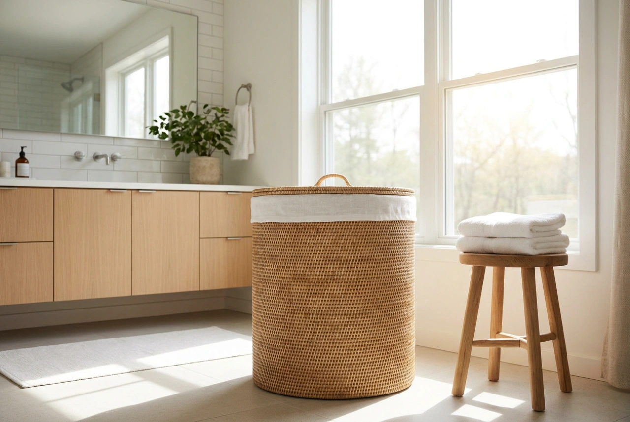 Panier à linge de salle de bain : maintenir la fraîcheur du textile humide