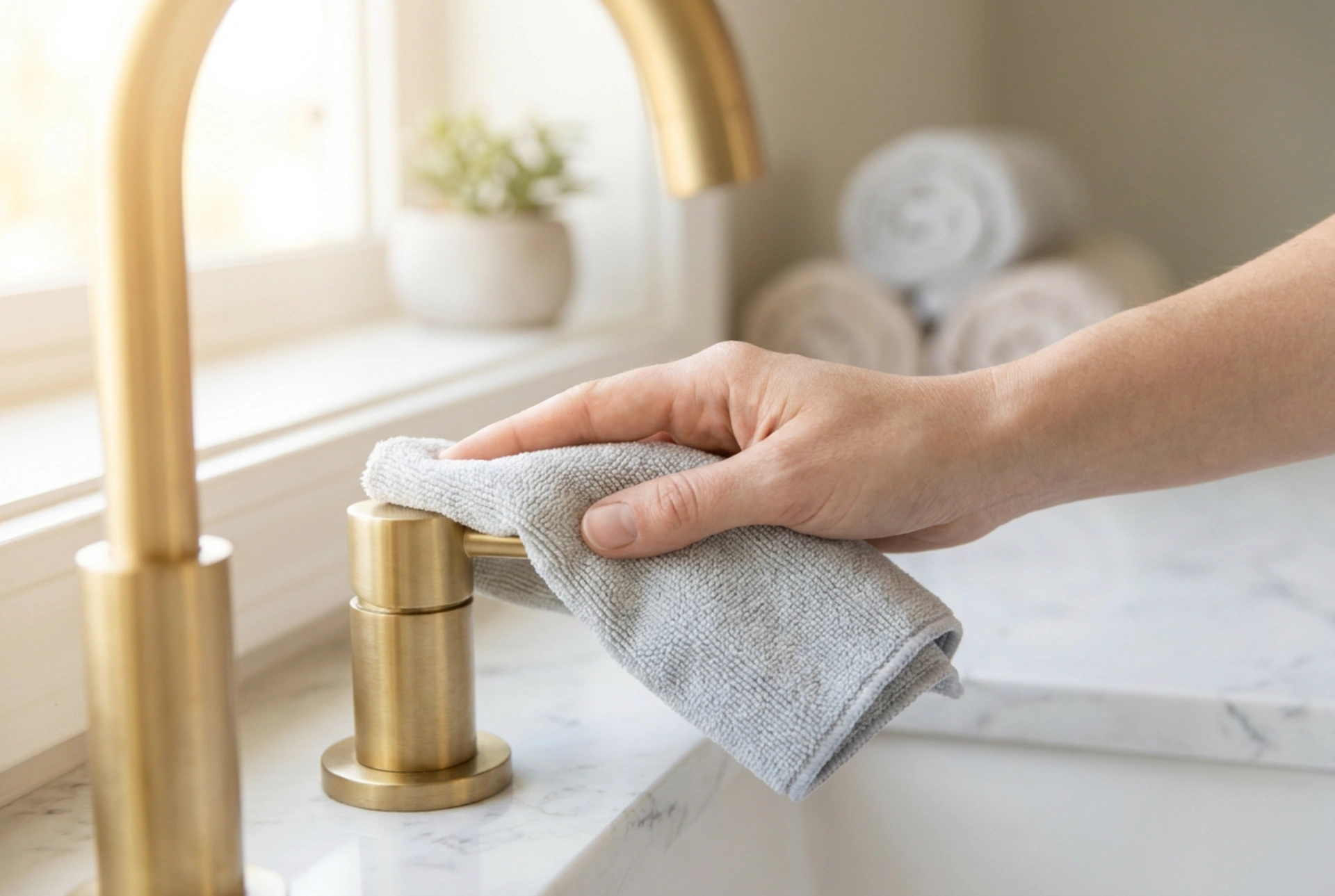 Comment nettoyer un porte-serviettes doré sans abîmer son revêtement