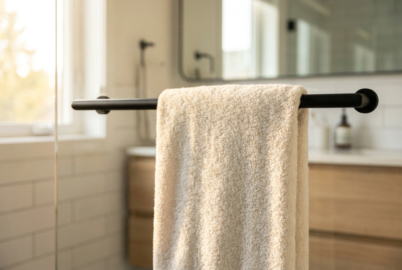 Porte-serviette de bain : l'emplacement idéal pour un séchage optimal du tissu