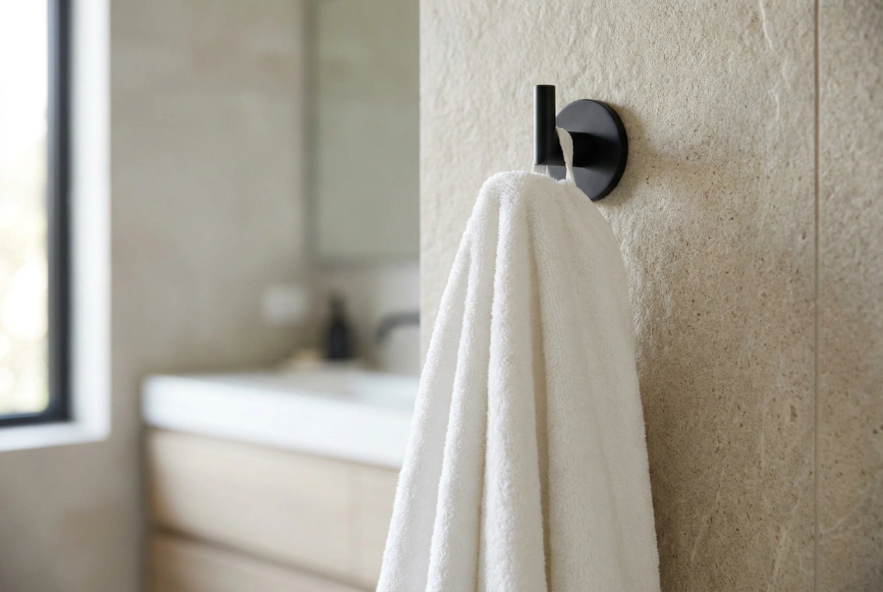 Crochets pour serviettes de bain : optimiser la disposition pour un séchage rapide