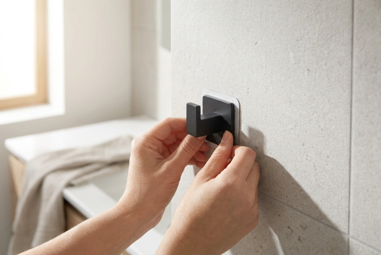 Comment coller un porte-serviettes pour qu'il résiste à l'humidité
