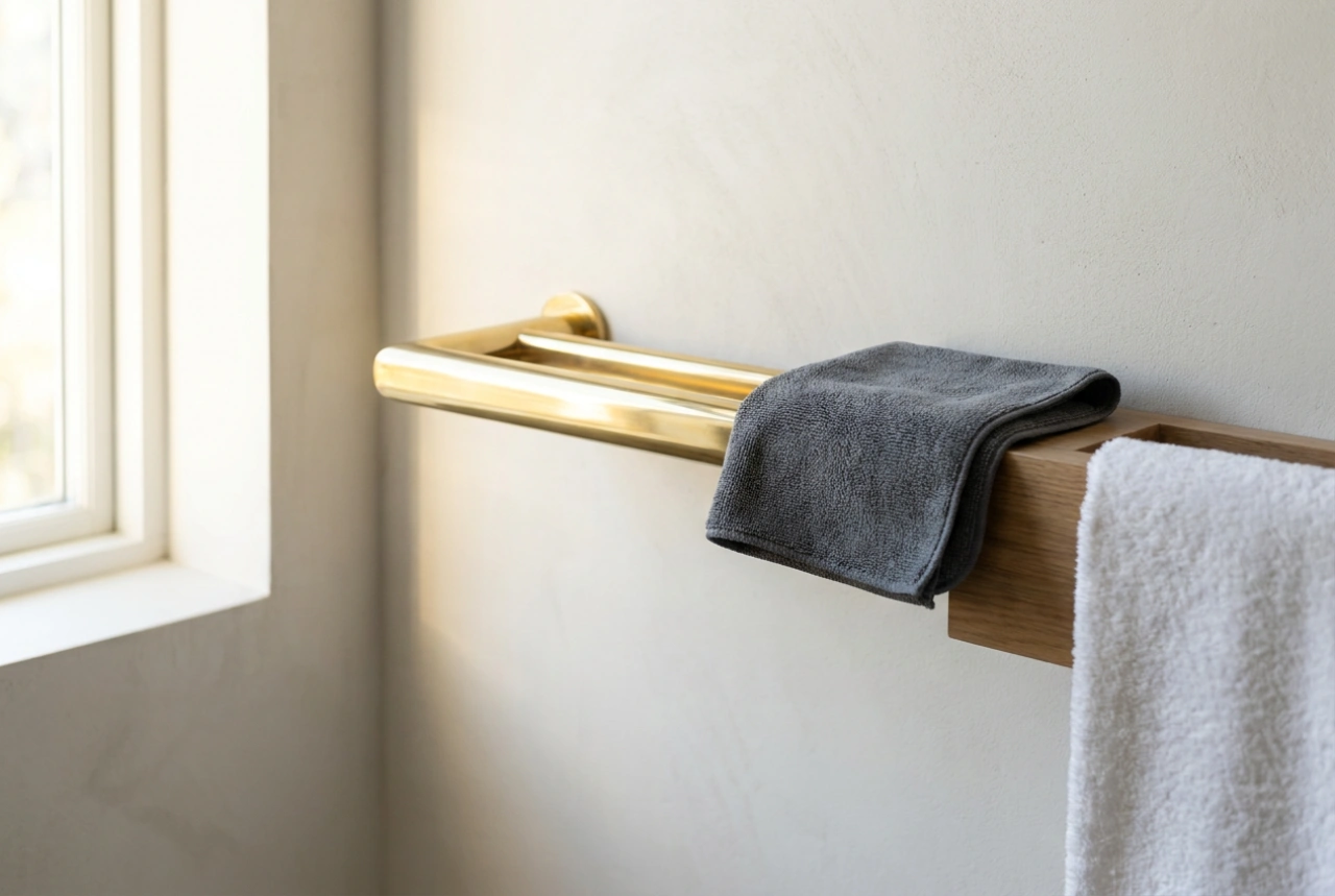 Comment entretenir les porte-serviettes dorés sans laisser de traces