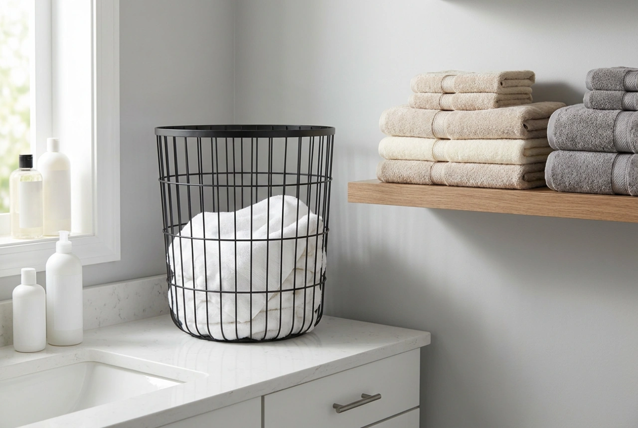 Le panier à linge noir : optimiser le tri et l'organisation du linge