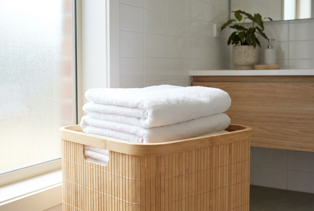 Panier à linge en bambou et protection des textiles contre l'humidité