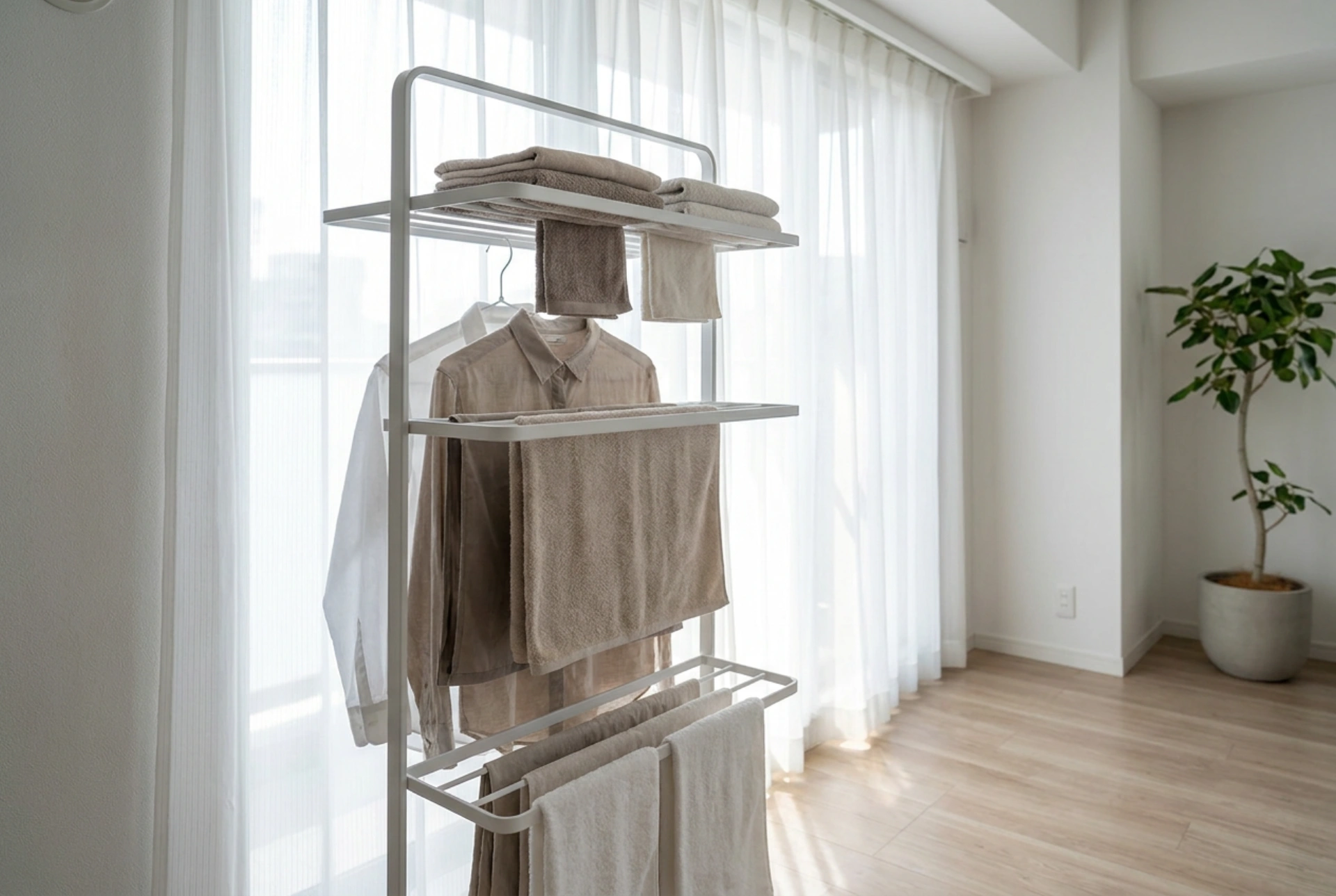 Optimiser le séchage dans un petit espace avec le séchoir à linge vertical