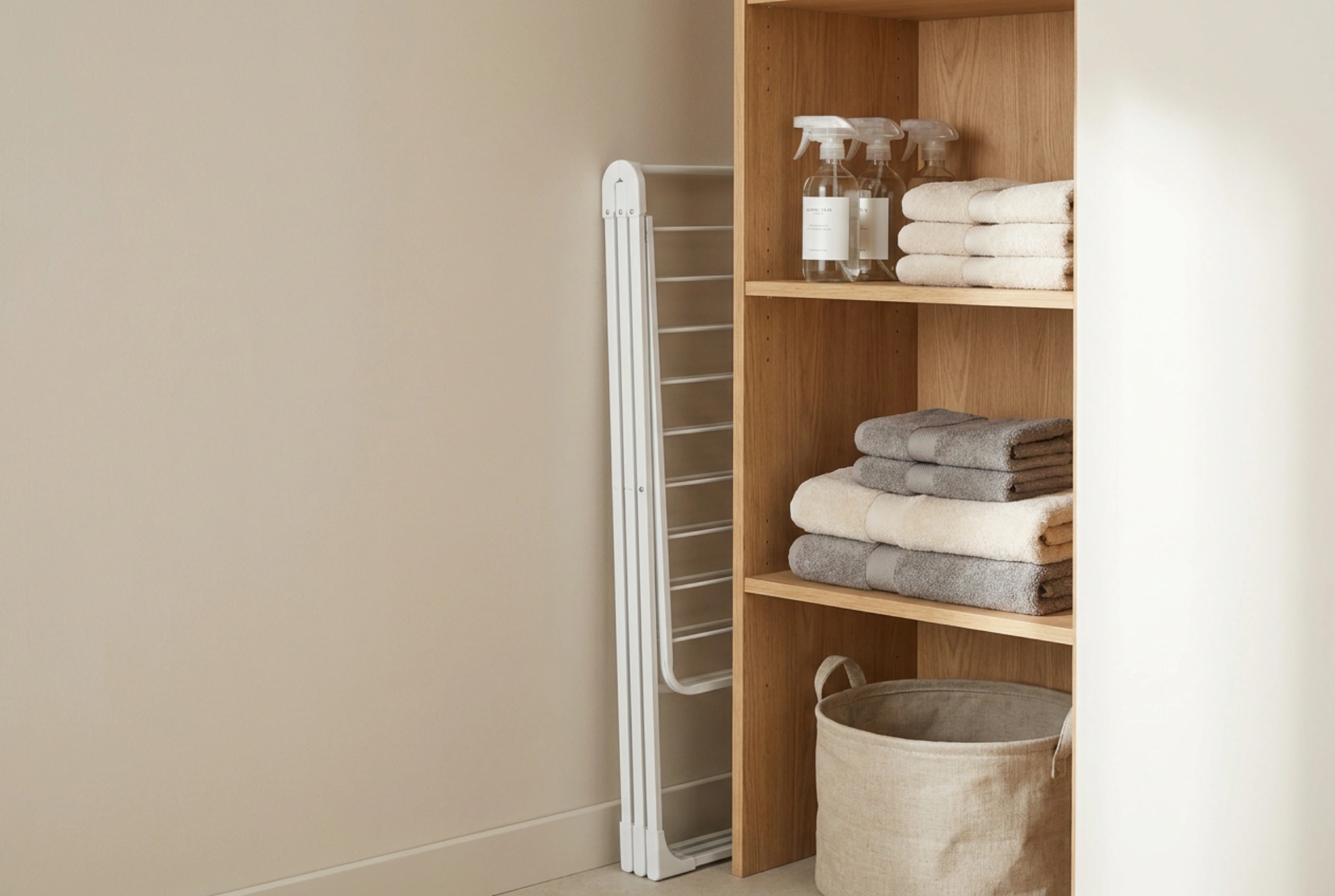 Comment ranger un étendoir à linge pliable sans encombrer l'espace