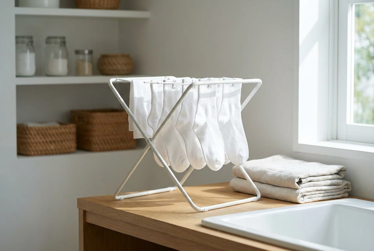 L'étendoir à linge carré : optimiser le séchage des petits articles