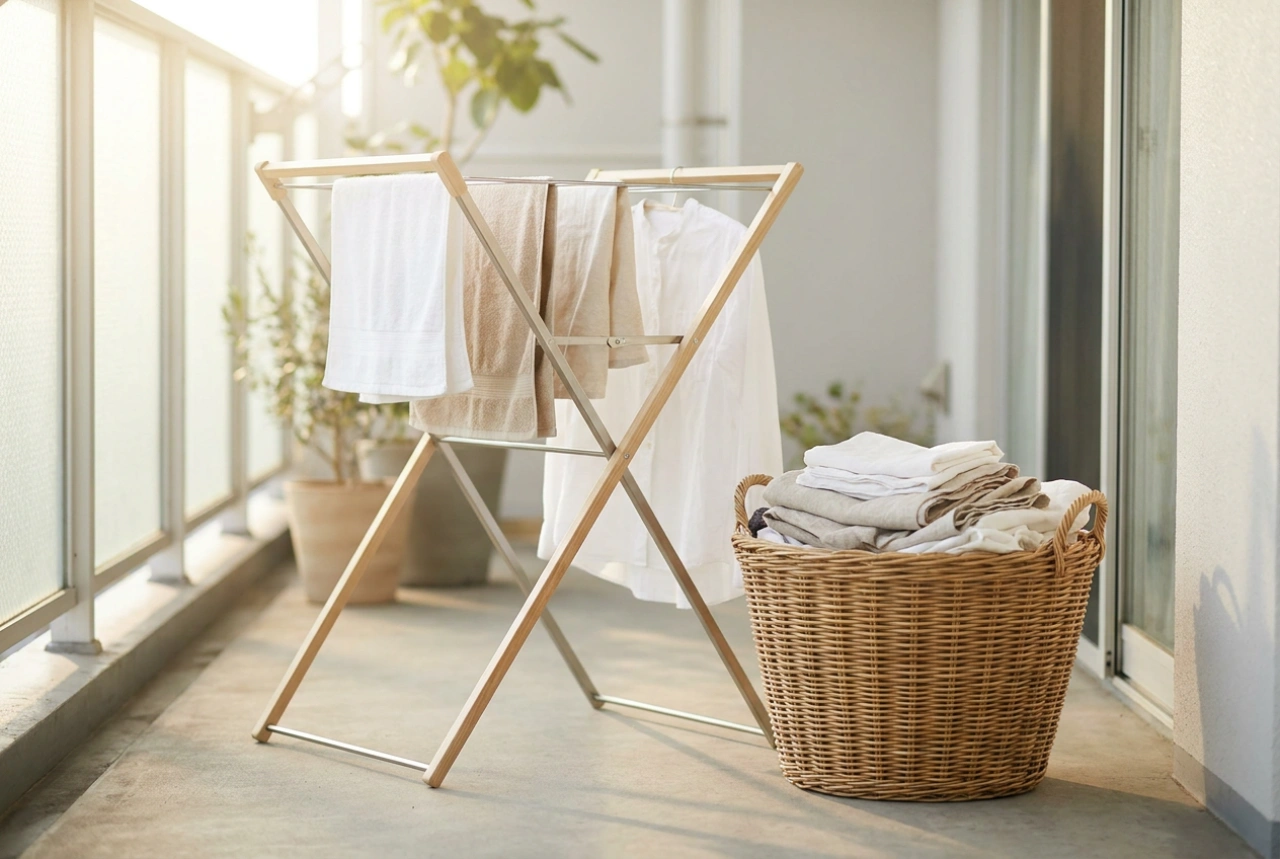 Comment sécher son linge sur le balcon quand on manque d'espace à la maison