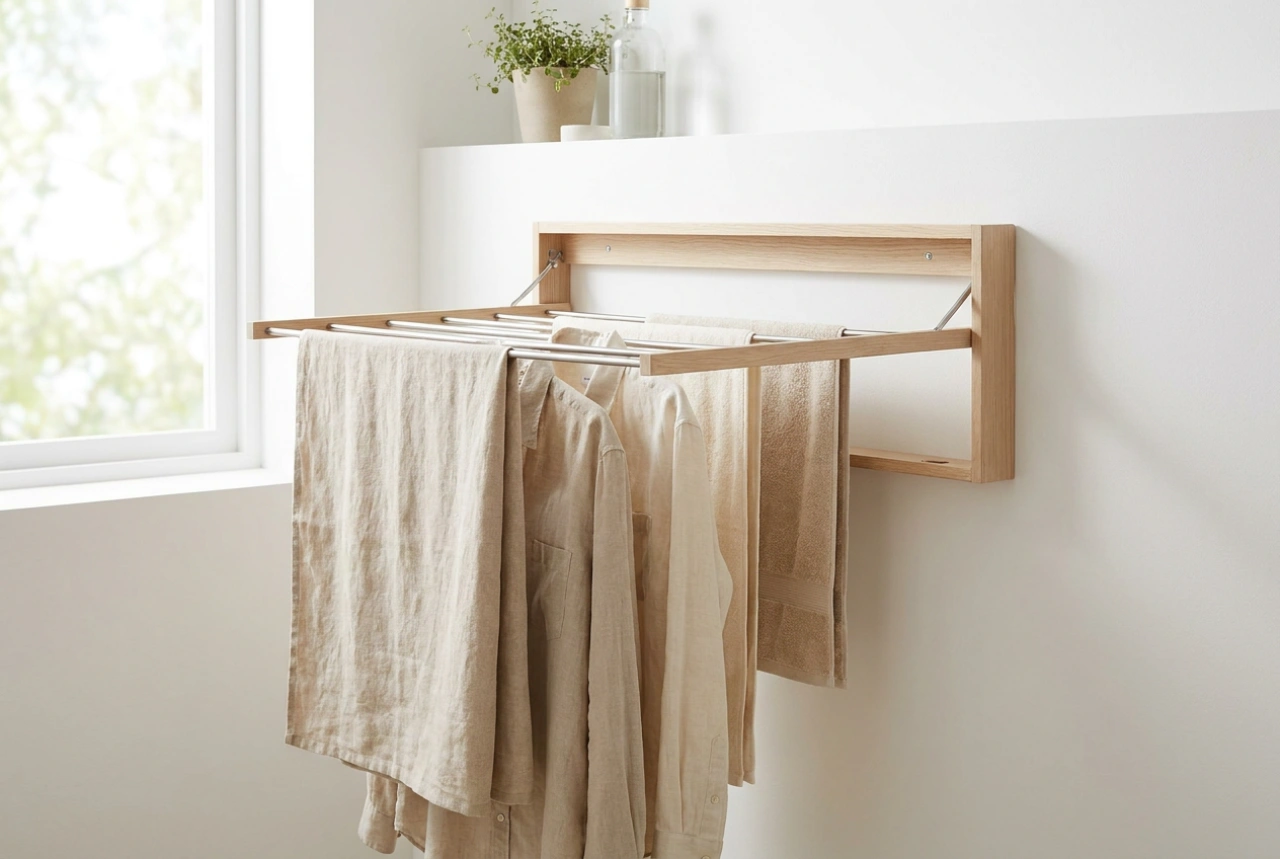 Séchoir à linge mural : physique du séchage et optimisation de l'espace