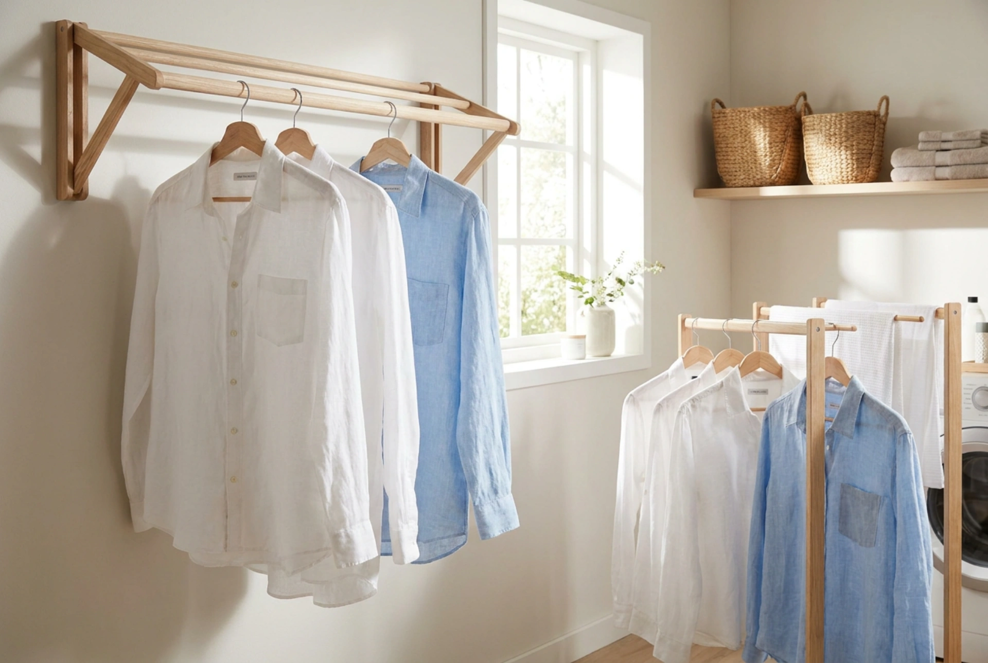 Cordes à linge et principes de suspension uniforme pour un séchage optimal