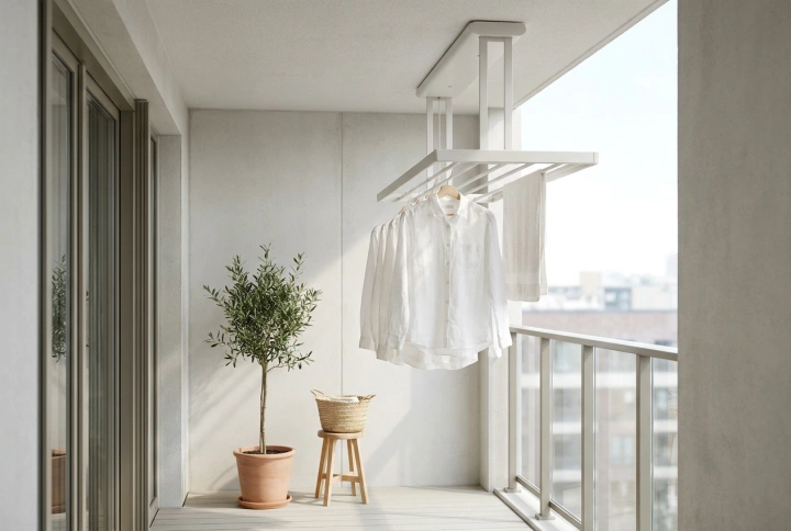 Comment choisir l'emplacement idéal pour un étendoir de plafond sur le balcon