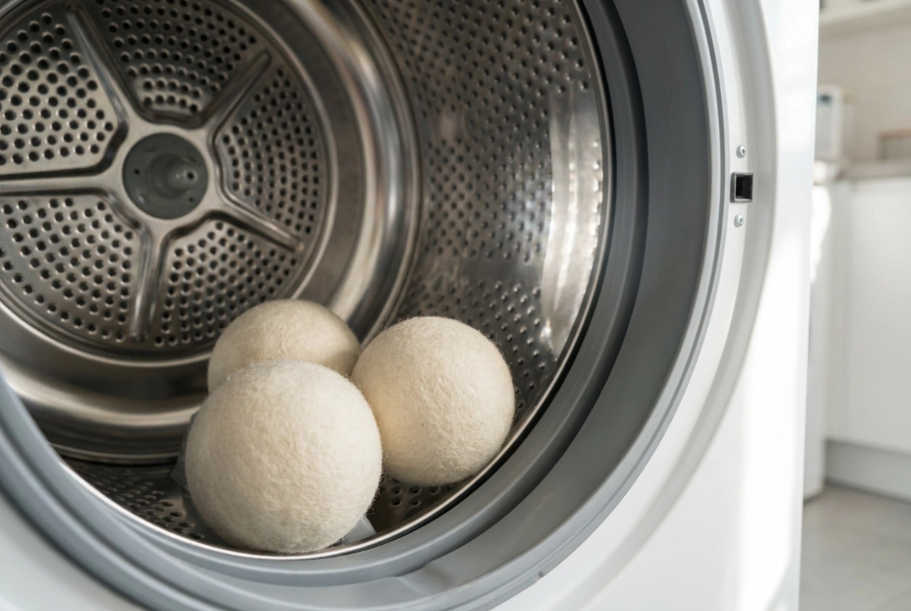 Pourquoi les balles de séchage en laine réduisent le temps de séchage du linge