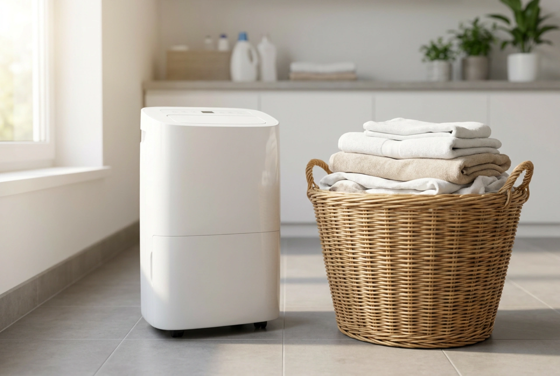 Déshumidificateur d'air pour sécher le linge et contrôler l'humidité