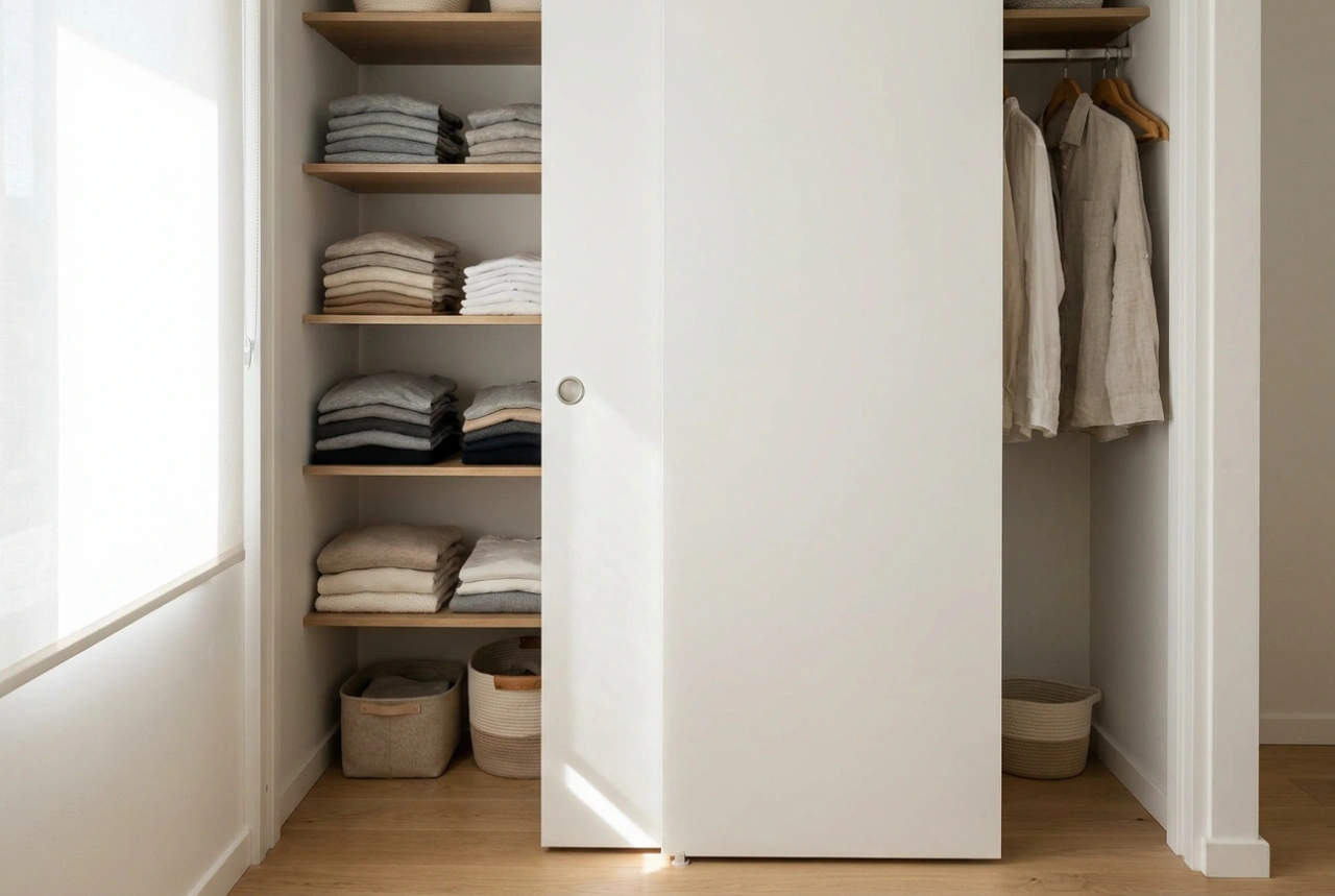 Armoire à portes coulissantes dans une petite pièce : les règles d'un accès confortable
