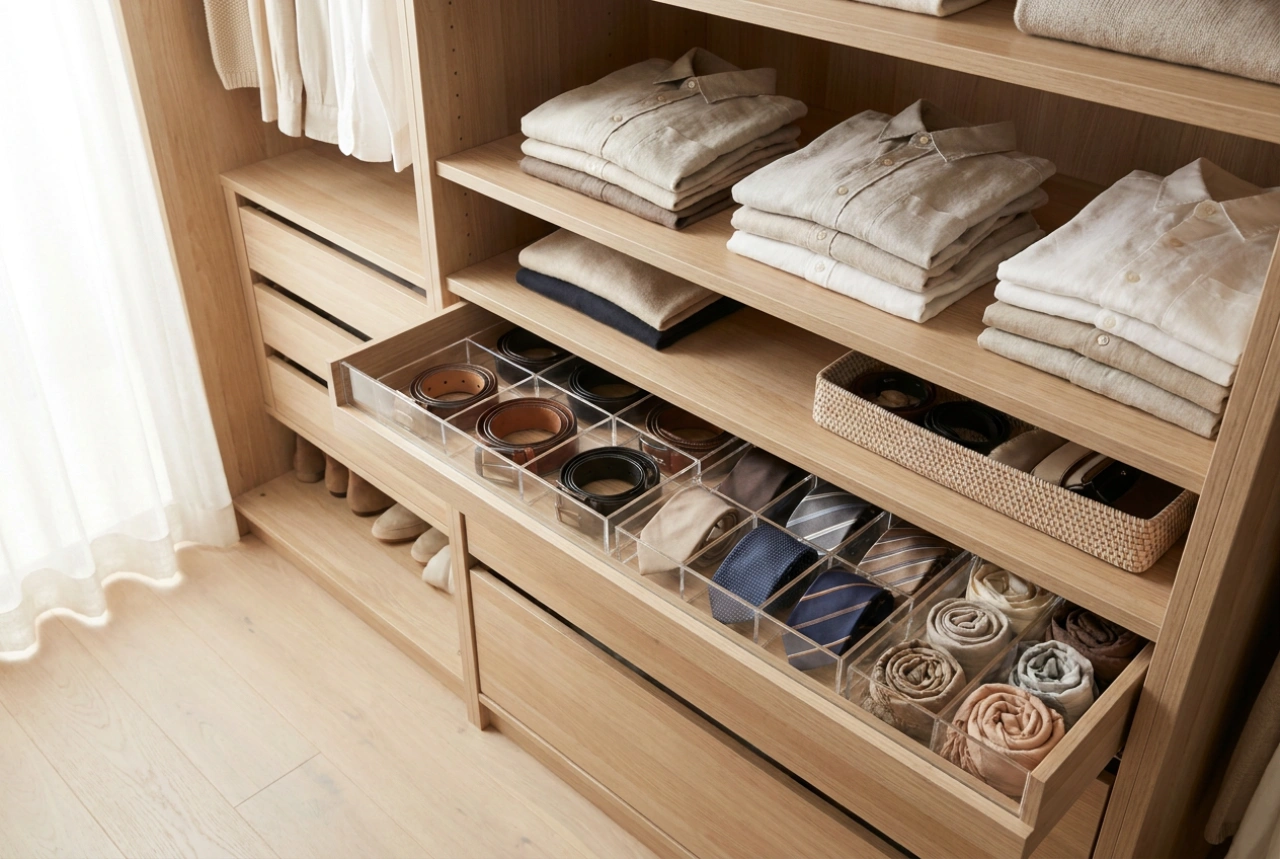 Comment organiser un dressing à portes coulissantes pour ne plus rien perdre