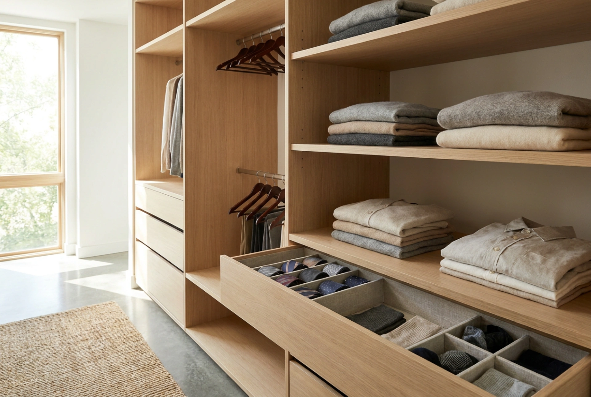 Aménagement pratique de dressing : optimiser tiroirs et étagères au quotidien