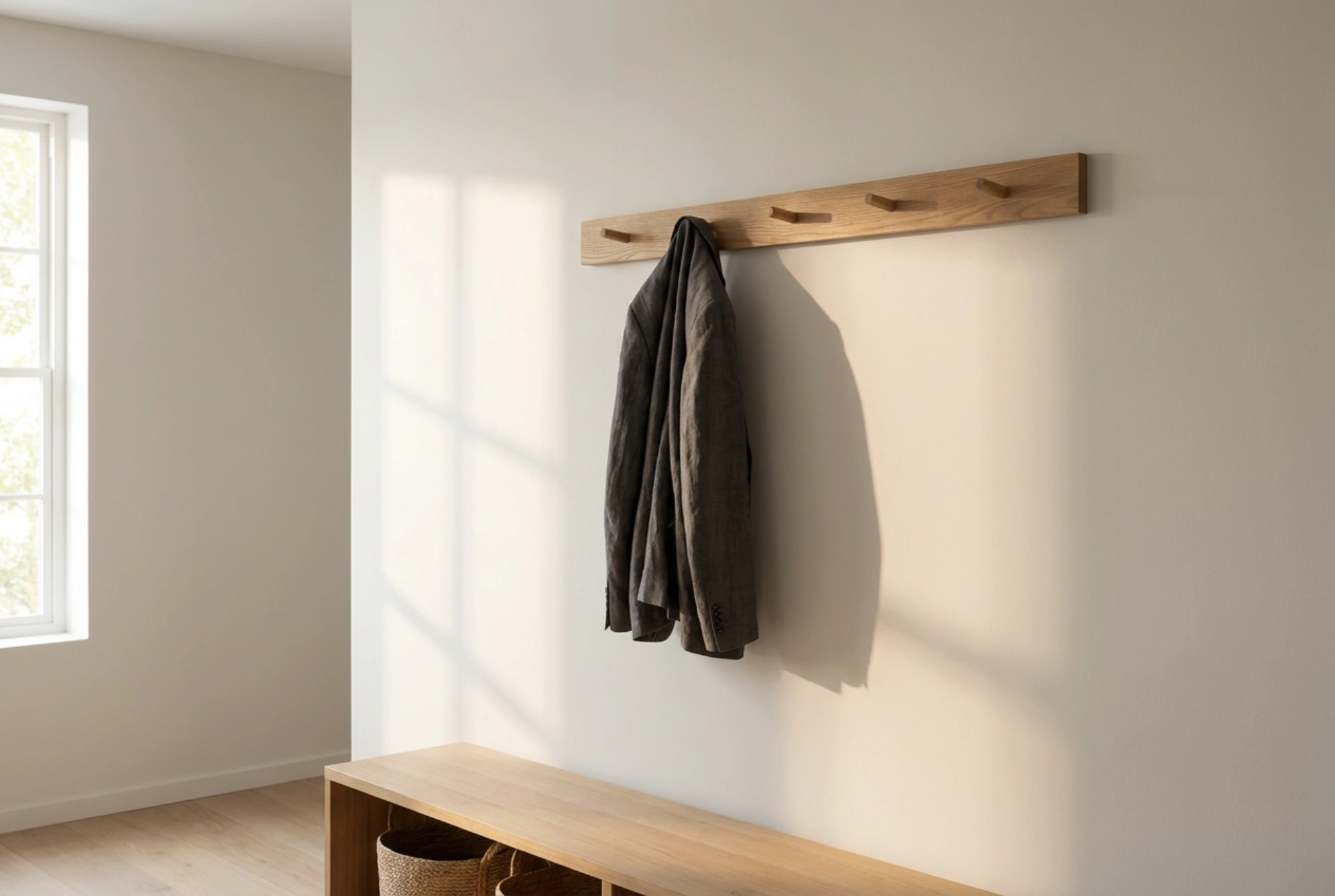 Où installer le porte-manteau dans l'entrée pour libérer le passage