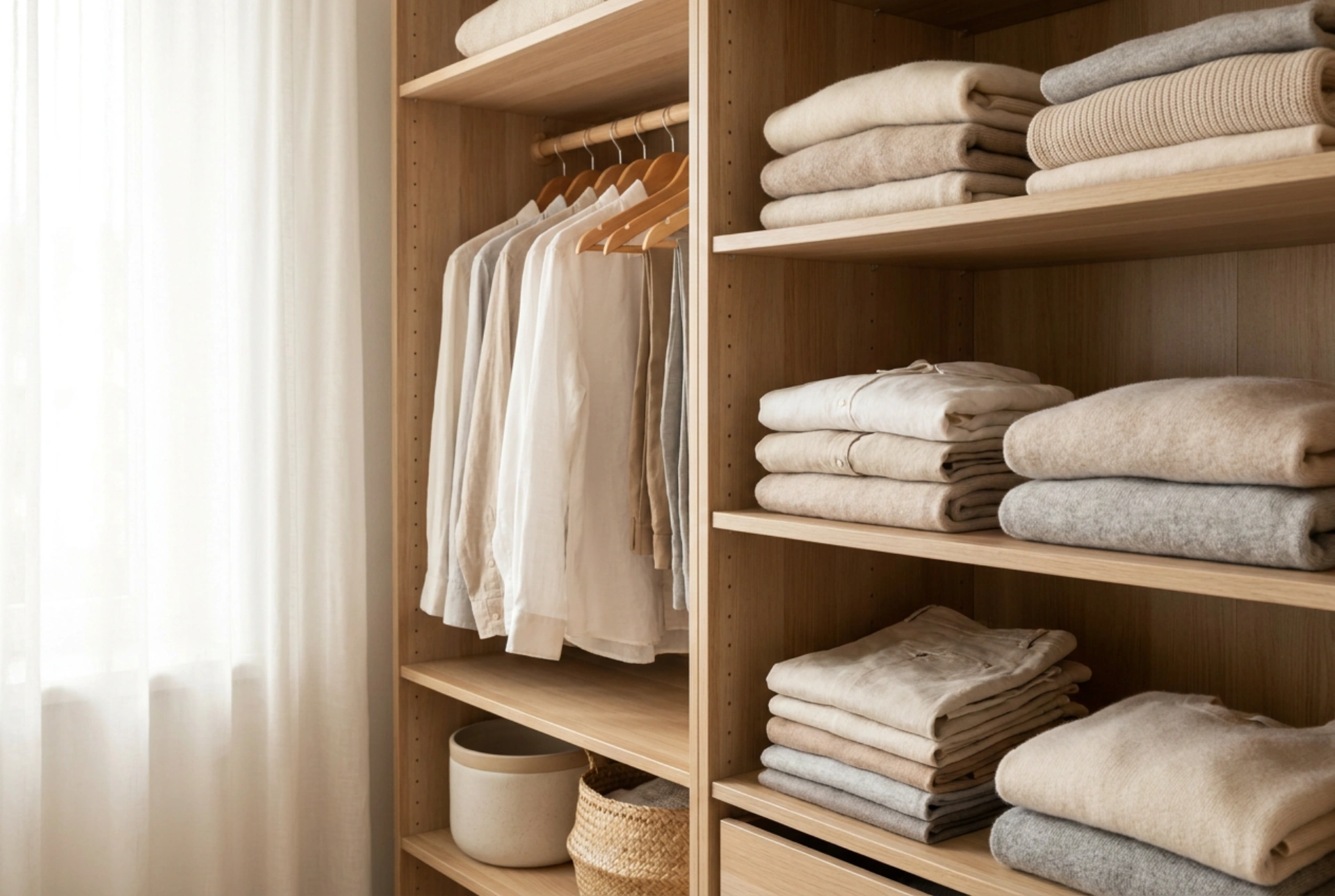 Organisation efficace des étagères de dressing pour une garde-robe fonctionnelle