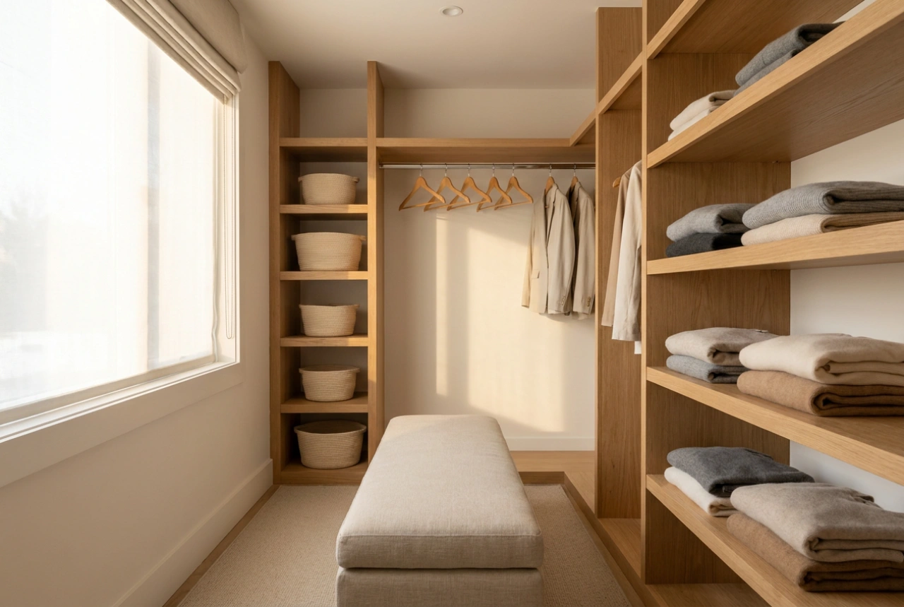 Comment concevoir un dressing avec assise pour un confort quotidien optimal