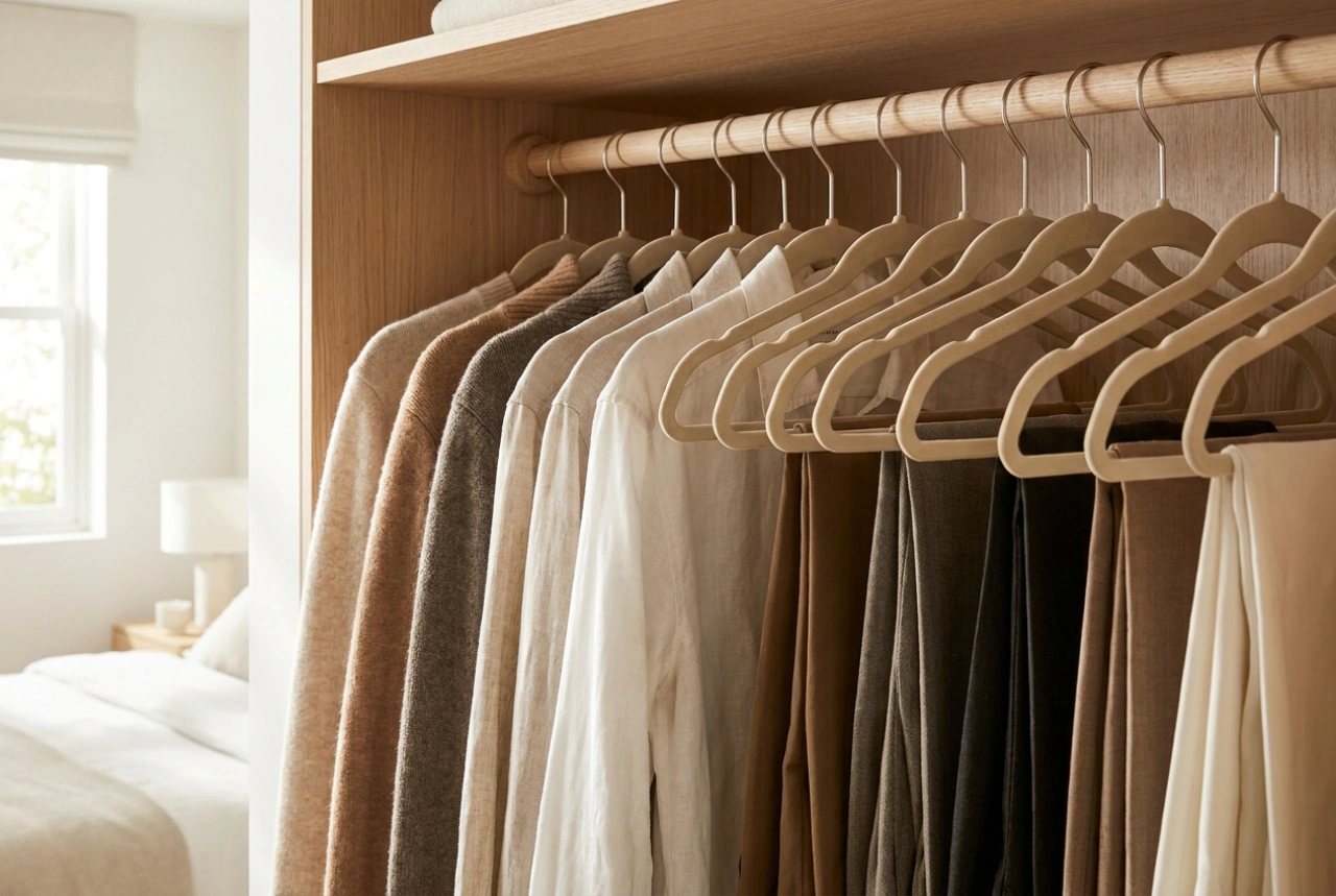 Comment organiser une armoire 100% cintres sans perdre d'espace