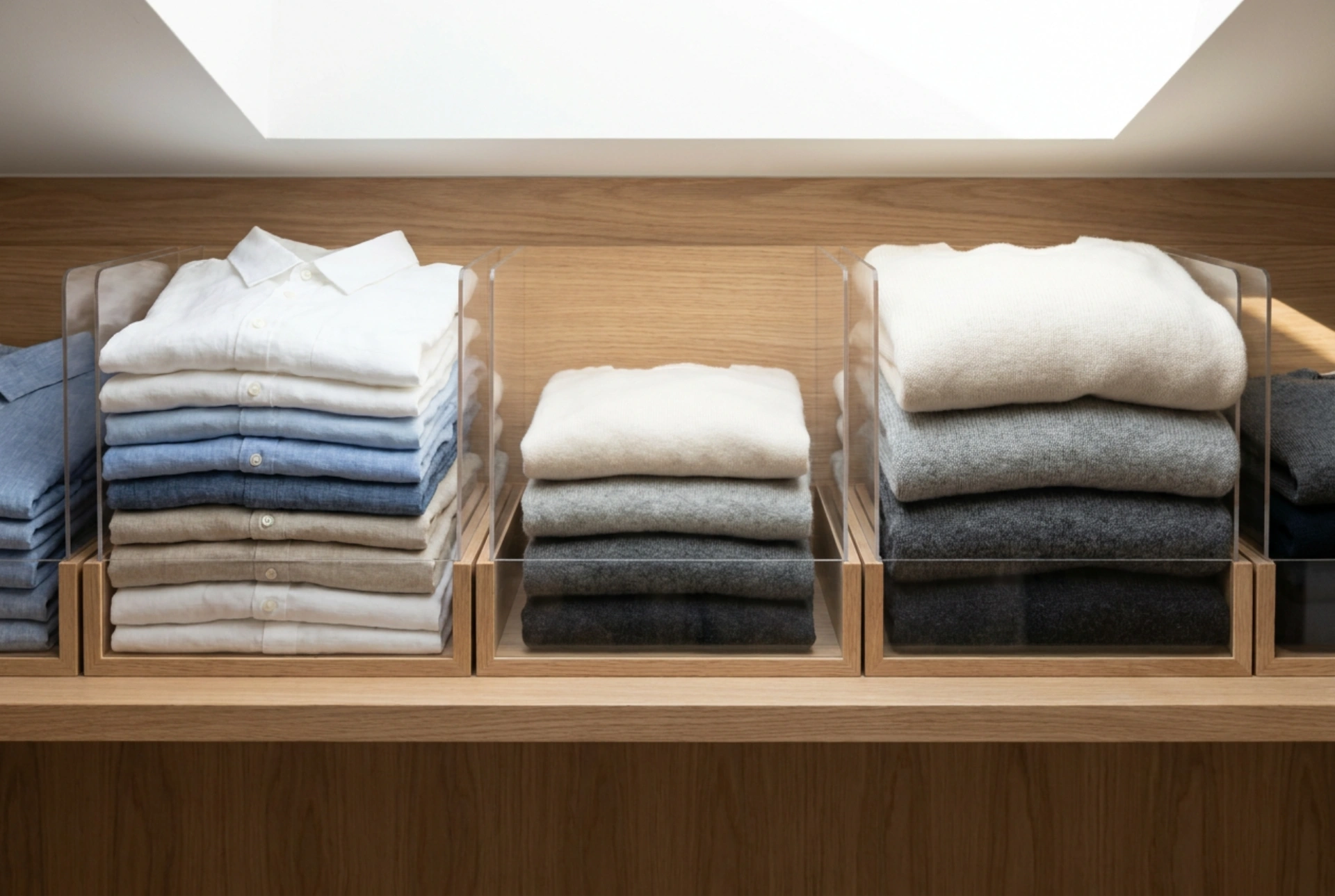 Méthode éprouvée pour organiser les étagères d'un dressing et clarifier sa garde-robe