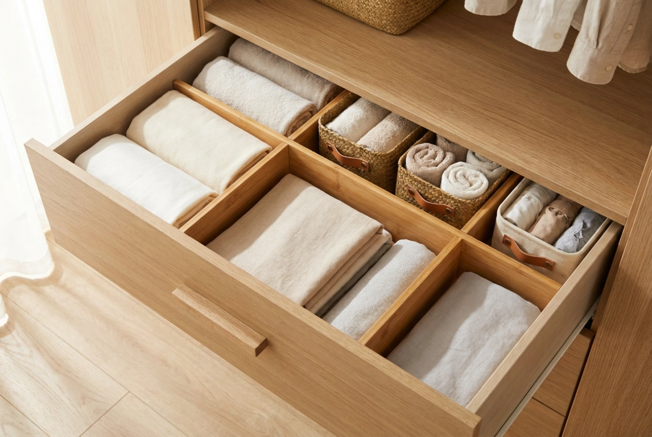Comment diviser une grande armoire à tiroirs pour toute la famille