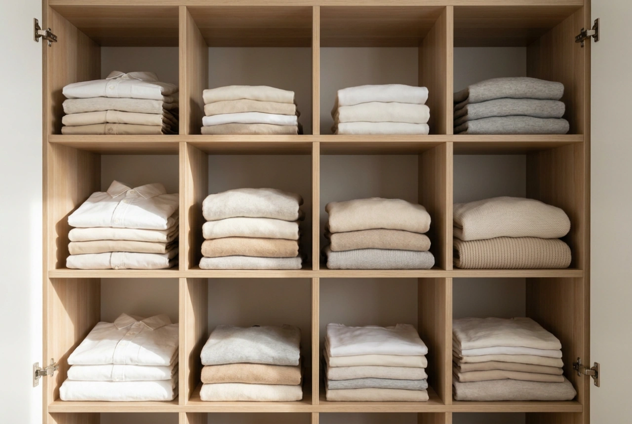 Comment organiser les étagères d'un dressing sur mesure pour ses vêtements
