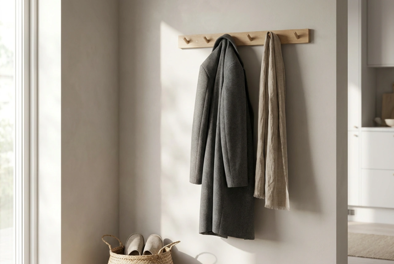 Comment le porte-manteau d'entrée permet de maintenir l'ordre et la propreté