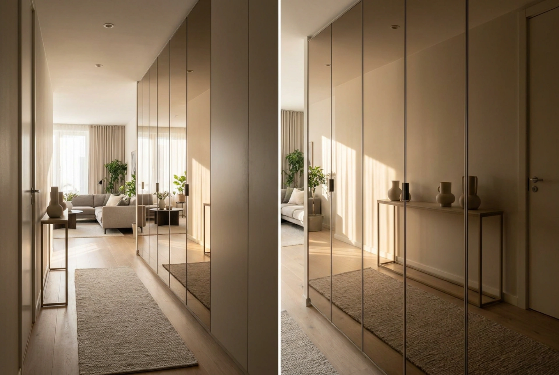 Comment choisir une armoire coulissante avec miroir pour un espace petit et étroit