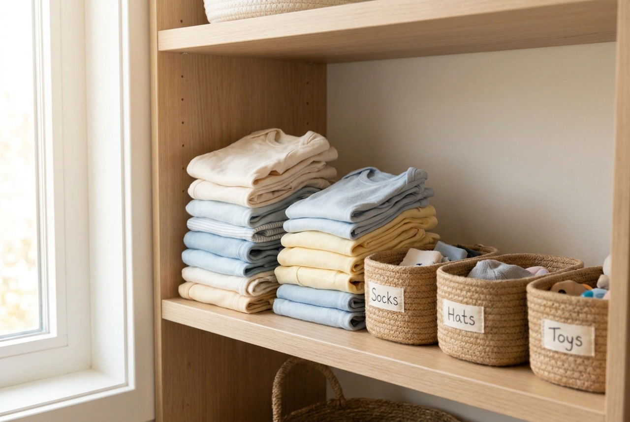 Comment organiser l'armoire des enfants pour simplifier les matins