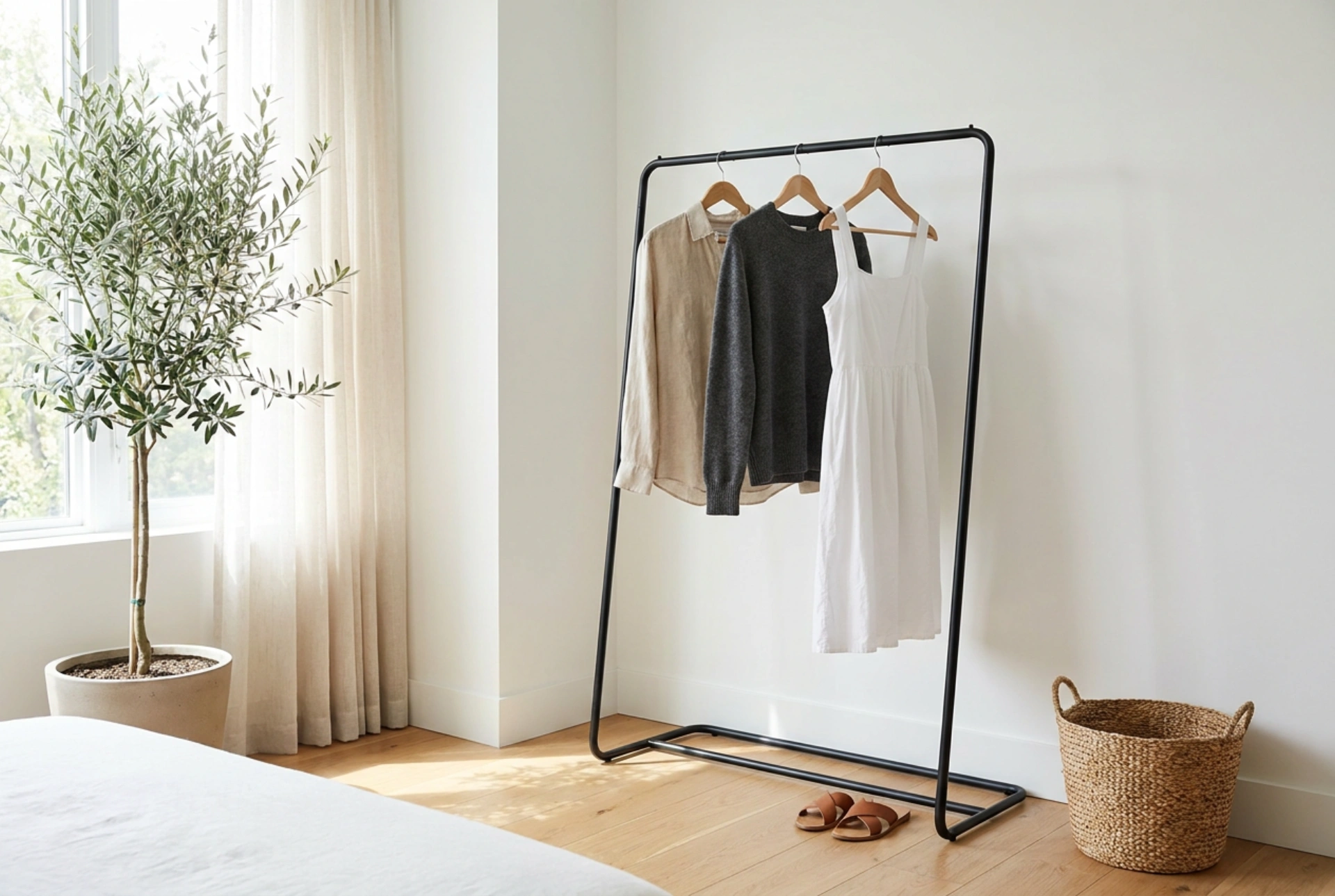 Comment positionner un portant à vêtements pour ne pas encombrer la pièce