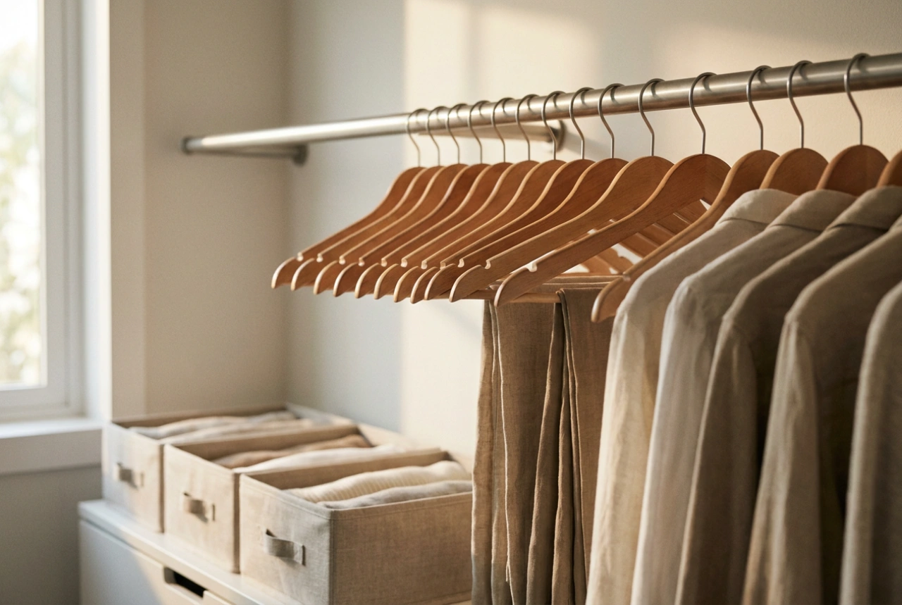 Tringles réglables et aménagement flexible : optimiser la structure d'un dressing