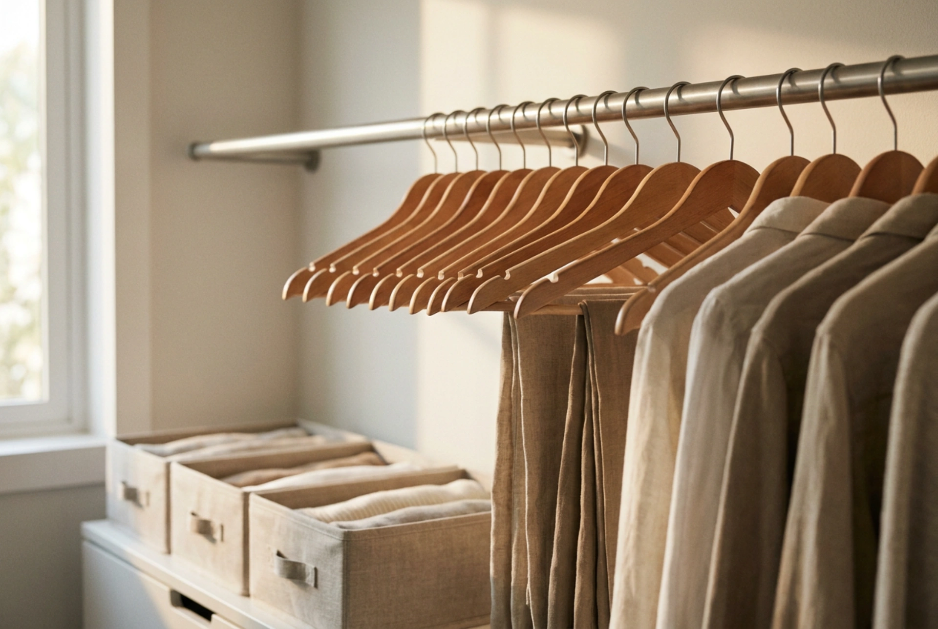 Tringles réglables et aménagement flexible : optimiser la structure d'un dressing