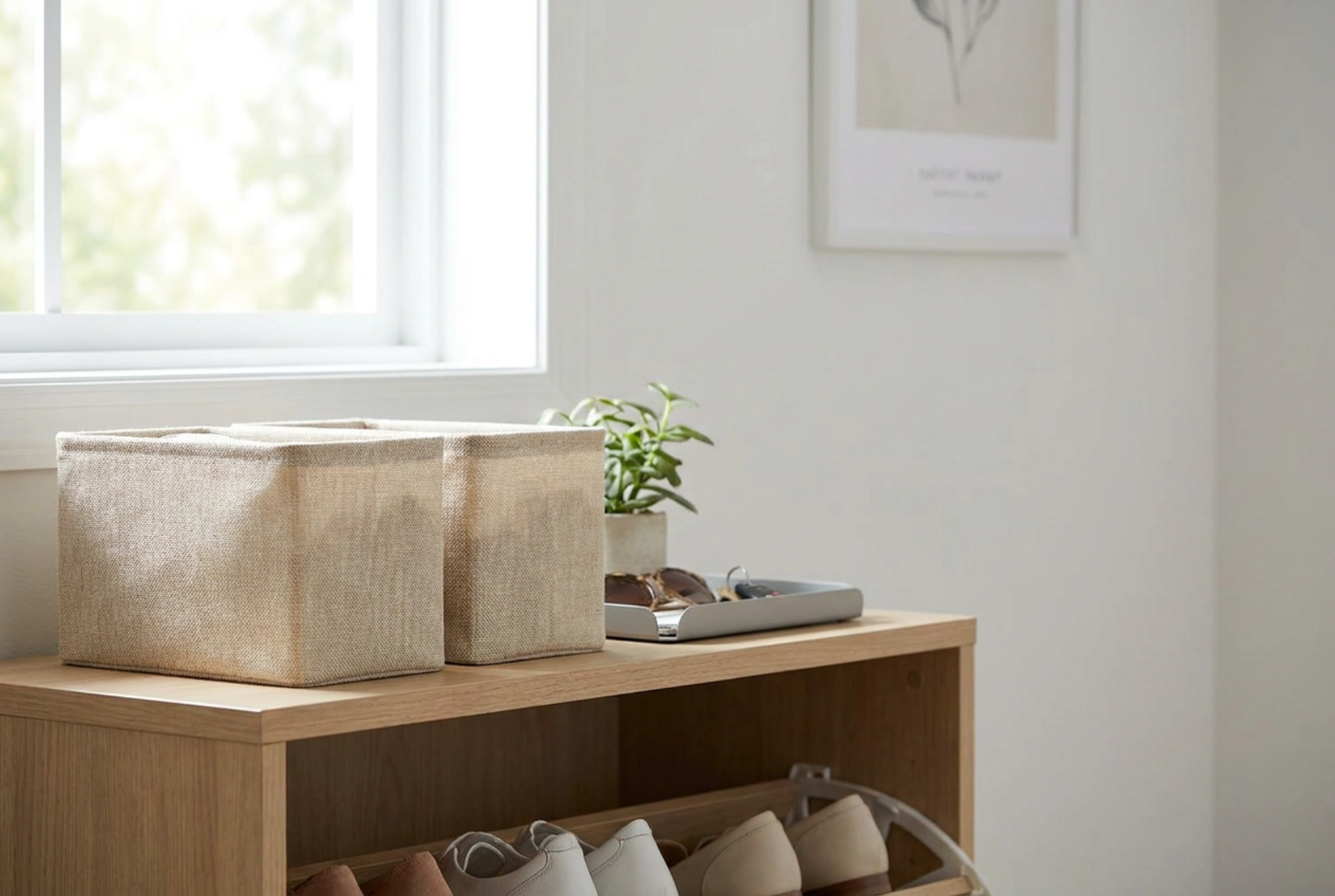 Comment aménager l'étagère supérieure d'un meuble à chaussures