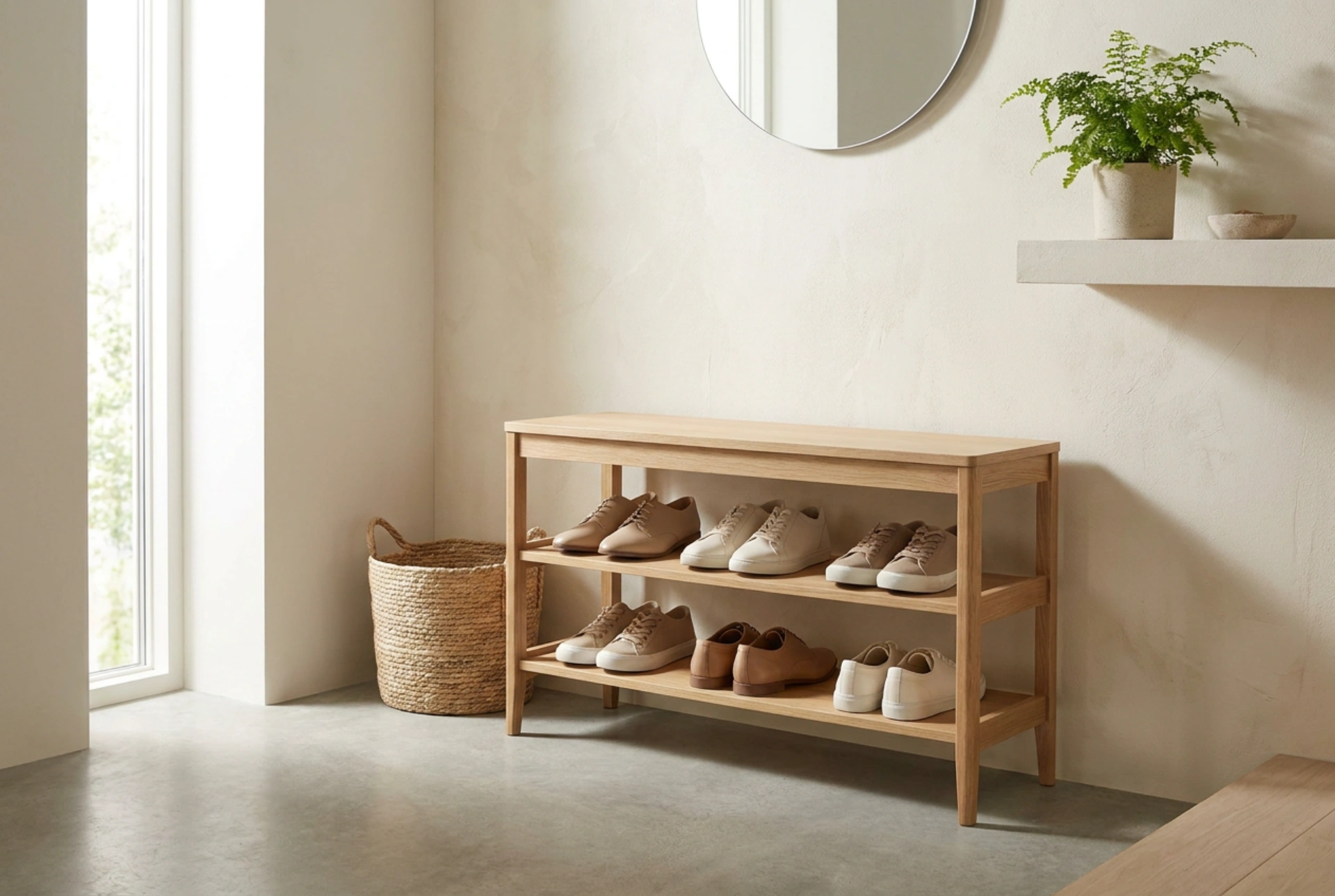 Petit range-chaussures et règles de stockage des chaussures de saison