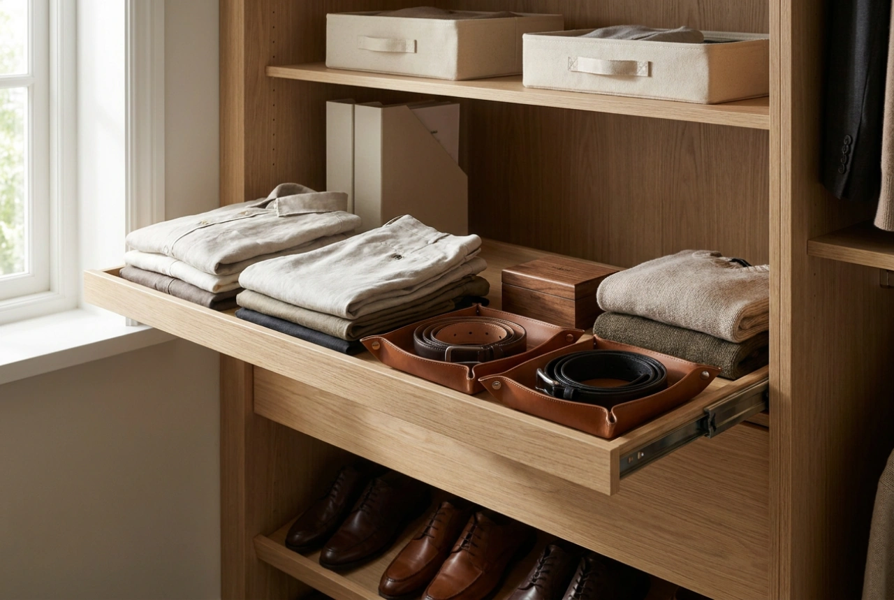 Comment choisir une étagère coulissante pour votre armoire et vos accessoires