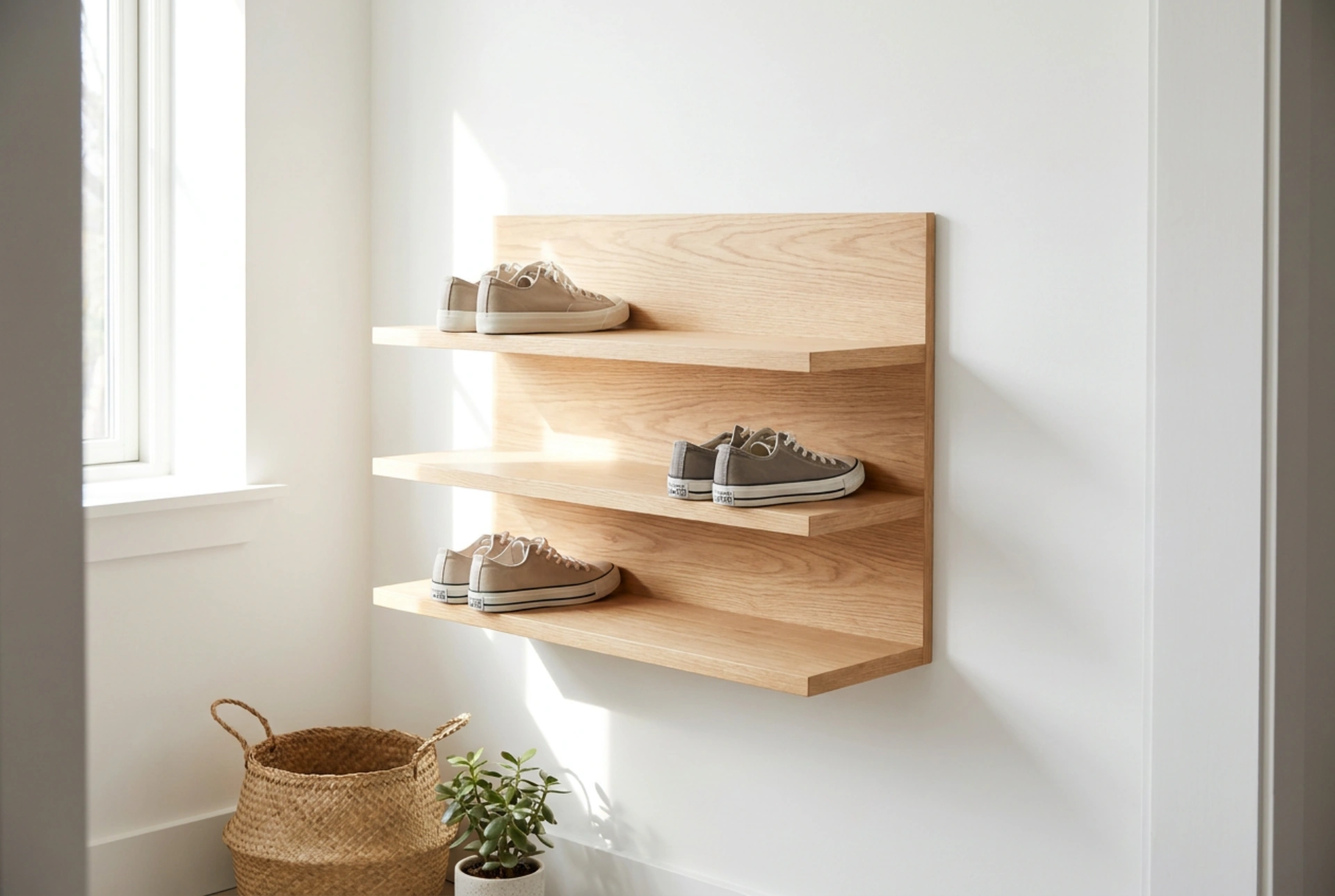 Étagère à chaussures murale : la solution pour libérer l'espace au sol