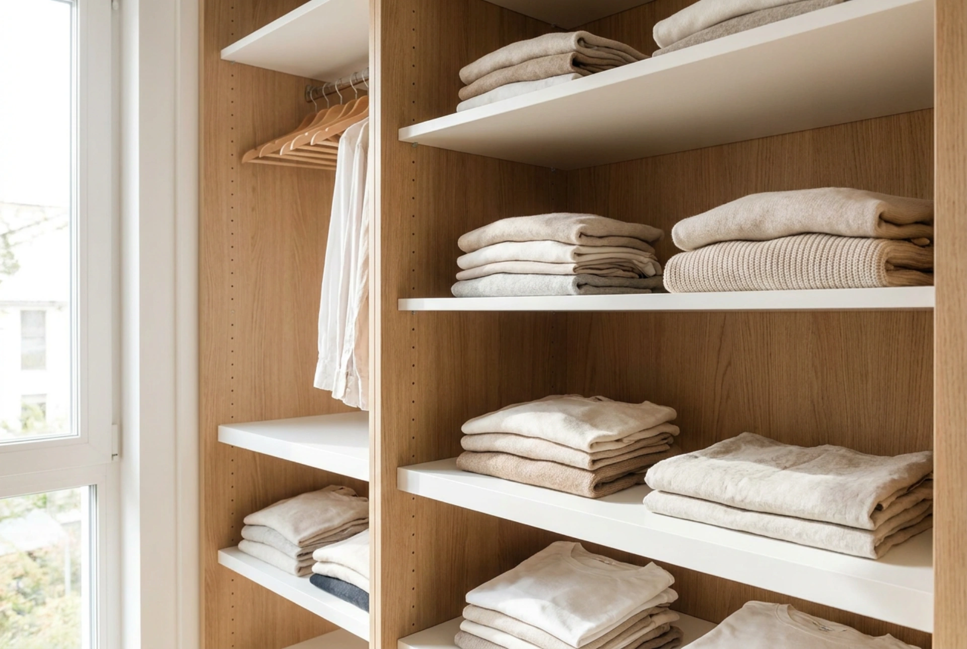 Étagère télescopique de dressing : créer un niveau de rangement supplémentaire sans percer