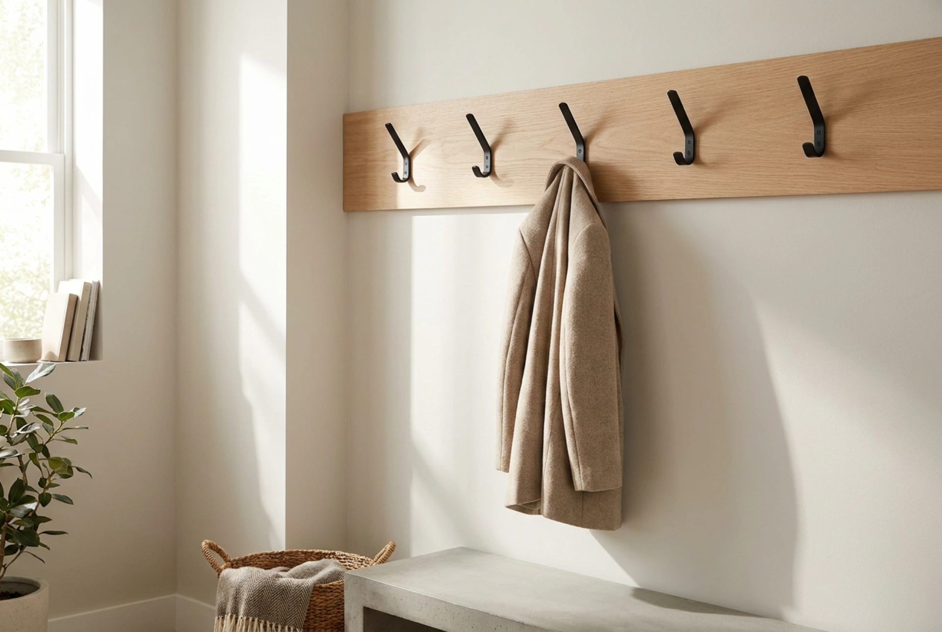 Comment organiser et positionner les patères dans une entrée