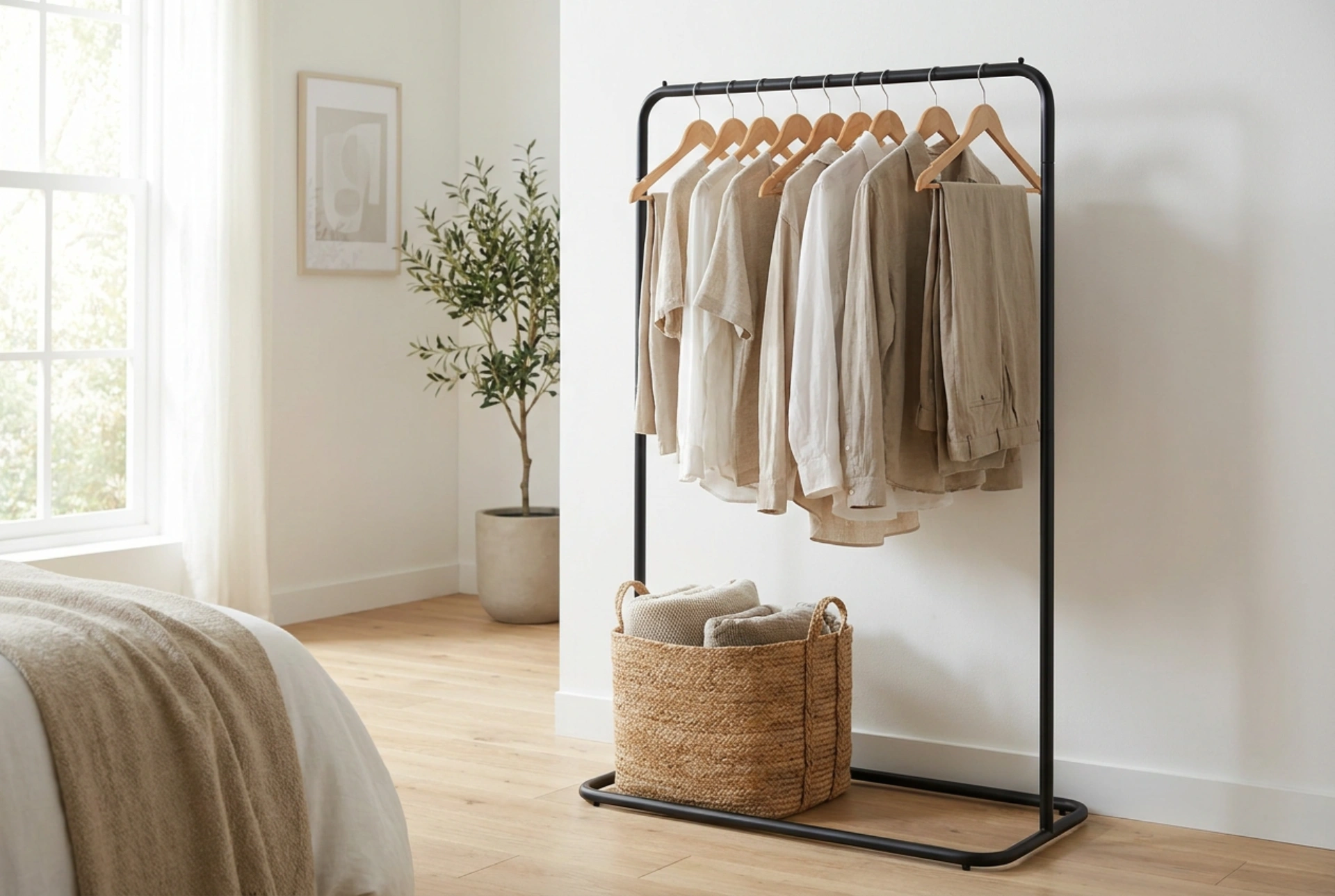 Le portant à vêtements en métal : assurer la stabilité et l'organisation de votre espace
