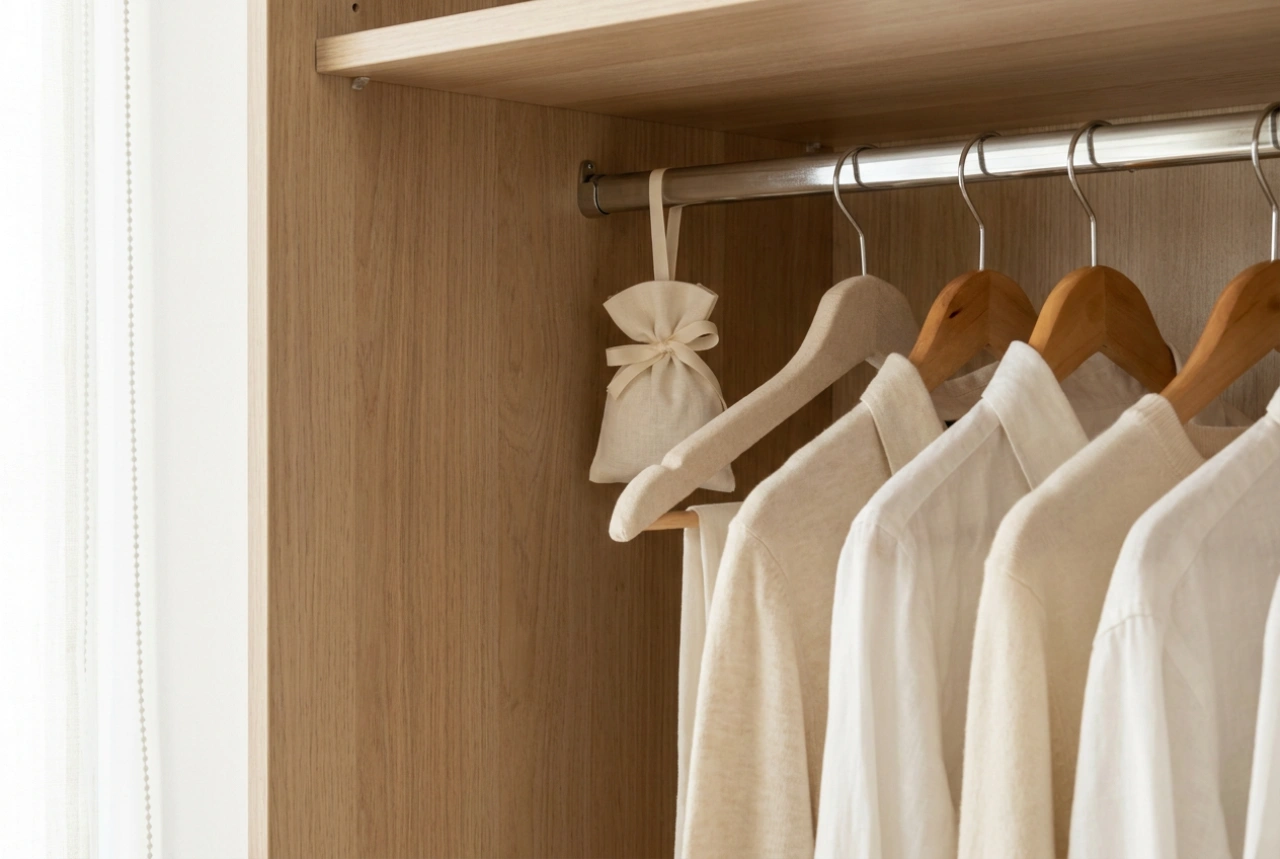 Comment utiliser les sachets parfumés dans une armoire sans saturer vos vêtements