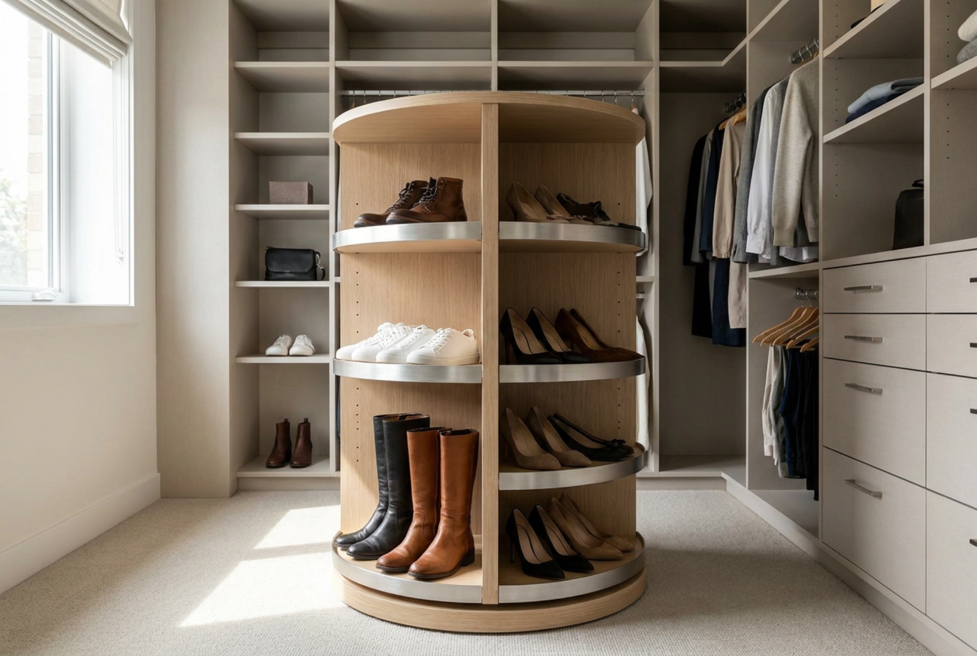 Quand l'étagère à chaussures rotative facilite-t-elle vraiment l'organisation ?